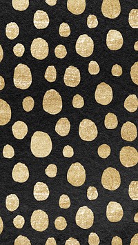 Black and gold glitter mobile wallpaper, cute pattern background