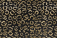 Leopard pattern gold background image, luxury animal print design
