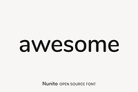 Nunito Open Source Font by Vernon Adams, Cyreal, Jacques Le Bailly