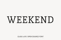 SLABO 27PX Open Source Font by John Hudson