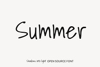 Shadows Into Light Open Source Font by Kimberly Geswein