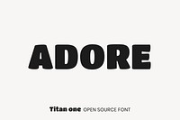 Titan One Open Source Font by Rodrigo Fuenzalida