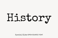 Special Elite Open Source Font by Astigmatic