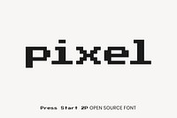Press Start 2P Open Source Font by Codeman38