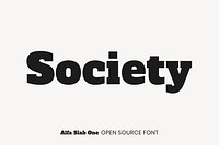 Alfa Slab One Open Source Font by JM Solé