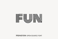 Monoton Open Source Font by  Vernon Adams