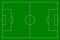 Football field top view illustration vector. Free public domain CC0 image.