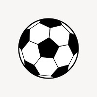 Football clipart, sport equipment illustration. Free public domain CC0 image.