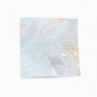 Notepad psd with blue watercolor background