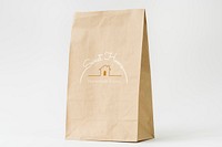 Natural paper bag branding mockup