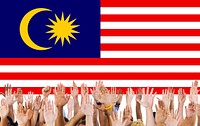 Malaysia Country Flag Liberty National Concept