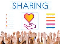 Community Share Charity Donation Concept