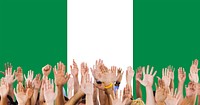 Nigeria National Flag Group of People Concept