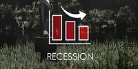 Recession Decrease Business Barchart Concept