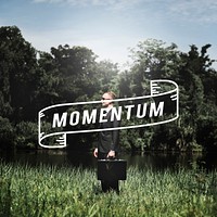 Momentum Business Goal Management Vision Concept