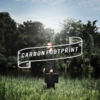 Carbon Footprint Business Go Green Concept