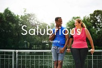 Salubrious Wellness Healthy Fitness Strong Powerful Concept