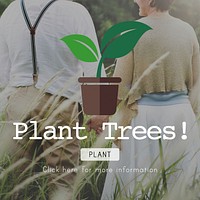 Planting Plant Plant Trees Green World Concept
