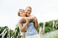 Elderly Senior Couple Romance Love Concept