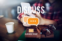 Discuss Arguement Debate Talking Negotation Discussion Concept