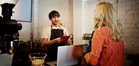 Barista Cafe Restaurant Cafeteria Customer Serve Concept