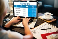 Receipt Receipts Cost Expenses Financial Spend Concept