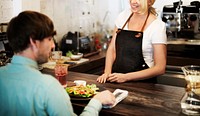 Barista Cafe Restaurant Cafeteria Customer Serve Concept
