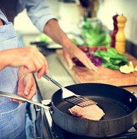 Cooking Senior Couple Togetherness Concept