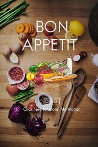 Bon Appetit Delicious Dining Eating Beverage Concept