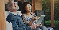 Couple Adult Happiness Laughing Holiday Concept