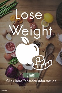 Lose Weight Balance Fitness Slim Diet Nutrition Concept