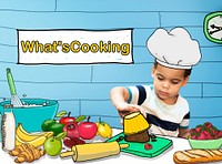 What's Cooking Little Kid Chef Concept