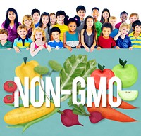 Non-GMO Nature Organic Plant Technology Concept