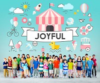 Children Kids Energetic Youth Playful Concept