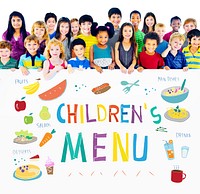 Kids Menu Food Recipes Cuisine Concept