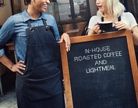 Break Casual Coffee Shop Coworker Cheerful Concept