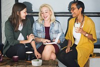 Break Casual Coffee Shop Coworker Cheerful Concept