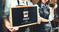 Coffee Take Away Order Online Delivery Menu Concept