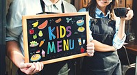 Kids Menu Cuisine Dishes Meal Concept