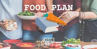 Food Plan Ingredients Menu Preparing Concept