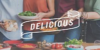 Delicious Food Eating Party Celebration Concept