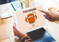 Touchdown Sport American Football Power Speed Strategy Concept