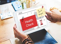 Health Check Organize Schedule Planner Concept