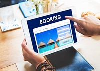 Hotel Booking Reservation Travel Reception Concept