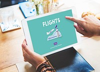 Flights Business Trip Travel Information Concept