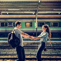 Couple Travel Destination Journey Togetherness Concept