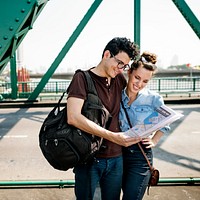 Couple on an adventure together