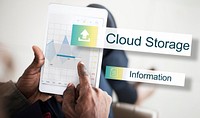 Cloud Storage Data Backup Transfer Concept
