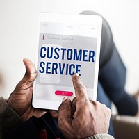 Mobile Phone Customer Service Concept