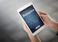 Woman Connection Mobile Job Online Application Concept